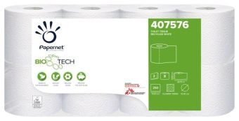 Bio Tech Superior 2 Ply Recycled Toilet Rolls - White