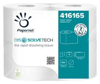 Dissolve Tech Conventional 1 Ply Toilet Rolls - White