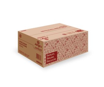 Jangro Contract 1 Ply V-Fold Paper Hand Towels - Blue