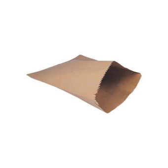 Flat Paper Strung Bags - 19" - Brown