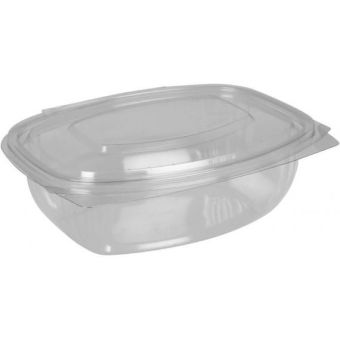 Oval Salad Bowl with Hinged Lid - 250ml