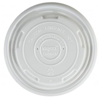 Large Biodegradable Soup Container Lid 12-16 oz