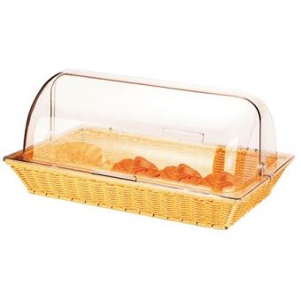 ﻿Sunnex Rectangular Rattan Basket and Roll Top﻿