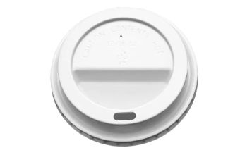 Sip-Through Coffee Cup Lid - 10oz to 20oz - White