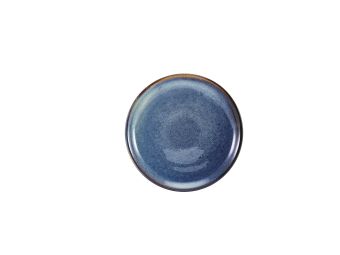 GenWare Terra Porcelain Coupe Plates - 19cm - Aqua Blue