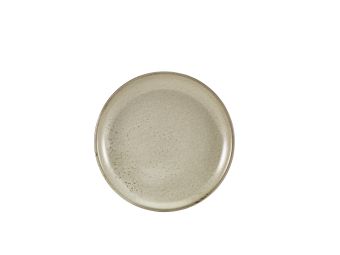 GenWare Terra Porcelain Coupe Plates - 24cm - Smoke Grey