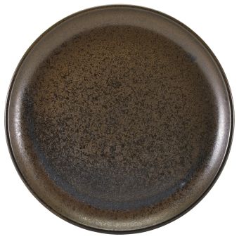 GenWare Terra Porcelain Coupe Plates - 30.5cm - Cinder Black