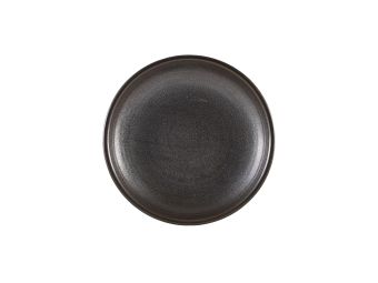 GenWare Terra Porcelain Deep Coupe Plates - 21cm - Cinder Black