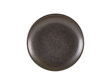 GenWare Terra Porcelain Deep Coupe Plates - 25cm - Cinder Black
