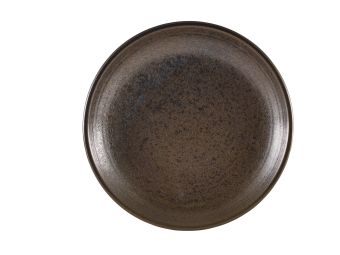 GenWare Terra Porcelain Deep Coupe Plates - 28cm - Cinder Black