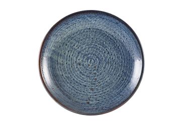 GenWare Terra Porcelain Deep Coupe Plates - 28cm - Aqua Blue