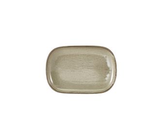 GenWare Terra Porcelain Rectangular Plates - 24cm - Smoke Grey