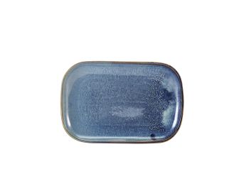GenWare Terra Porcelain Rectangular Plates - 29cm - Aqua Blue