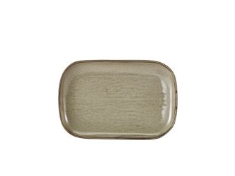 GenWare Terra Porcelain Rectangular Plates - 29cm - Smoke Grey
