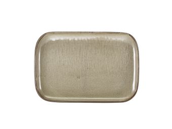 GenWare Terra Porcelain Rectangular Plates - 34.5cm - Smoke Grey
