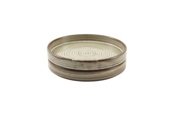 GenWare Terra Porcelain Presentation Plates - 18cm - Smoke Grey