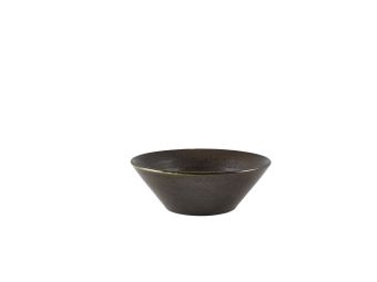 GenWare Terra Porcelain Conical Bowls - 14cm - Cinder Black