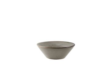 GenWare Terra Porcelain Conical Bowls - 14cm - Smoke Grey