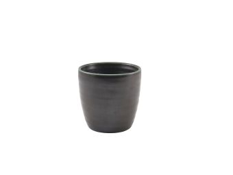 GenWare Terra Porcelain Chip Cups - 300ml - Cinder Black