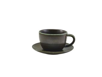GenWare Terra Porcelain Coffee Cups - 285ml - Cinder Black