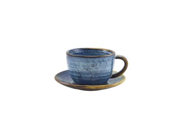 GenWare Terra Porcelain Coffee Cups - 285ml - Aqua Blue
