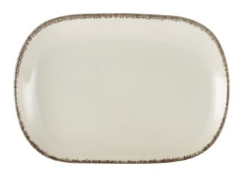 GenWare Terra Stoneware Rectangular Plates - 24cm - Sereno Grey
