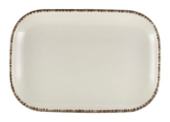 GenWare Terra Stoneware Rectangular Plates - 29cm - Sereno Grey