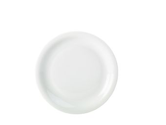 GenWare Porcelain Narrow Rim Plates - 26cm - White