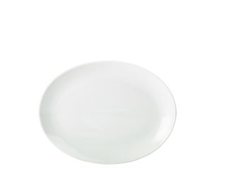GenWare Porcelain Oval Plates - 24cm - White