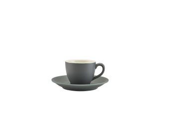 GenWare Porcelain Saucers - 12cm - Matt Grey