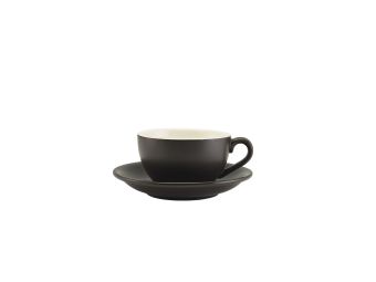 GenWare Porcelain Saucers - 13.5cm - Matt Black