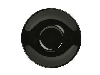 GenWare Porcelain Saucers - 16cm - Black
