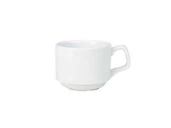 GenWare Porcelain Stacking Cups - 200ml - White