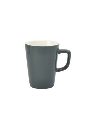 GenWare Porcelain Latte Mugs - 340ml - Grey