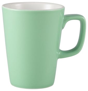 GenWare Porcelain Latte Mugs - 340ml - Green