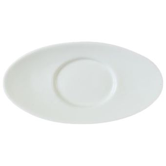 Orion Gravy Boat Saucers - 20cm - White
