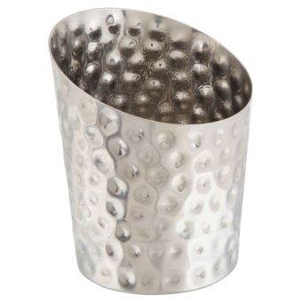 GenWare Hammered Stainless Steel Angled Cone