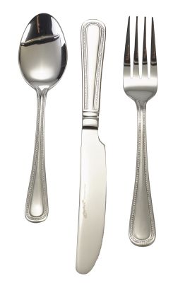 GenWare Bead Pattern Soup Spoons