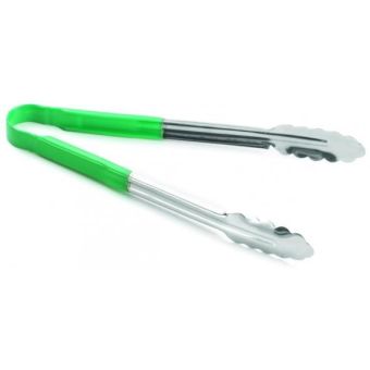 Stainless Steel Utility Tongs - 12" - Green