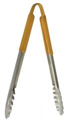 Stainless Steel Utility Tongs - 12" - Yellow