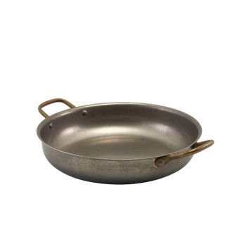 GenWare Vintage Steel Round Dishes - 24.5cm x 5cm