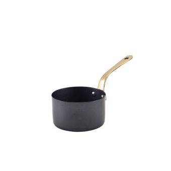 GenWare Vintage Steel Mini Sauce Pans - 9cm x 5.25cm - Black