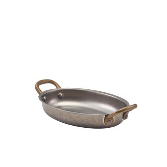 GenWare Vintage Steel Oval Dishes - 16.5cm x 12.5cm