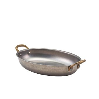 GenWare Vintage Steel Oval Dishes - 20.75cm x 15.75cm