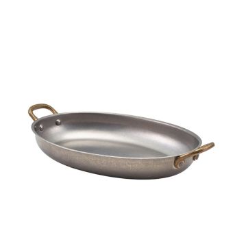 GenWare Vintage Steel Oval Dishes - 24.5cm x 17.5cm