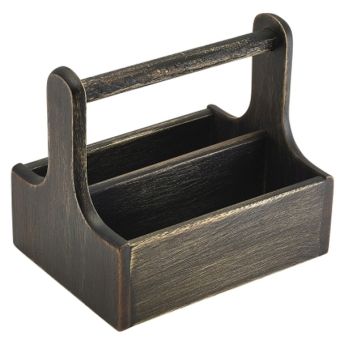 GenWare Wooden Table Caddy - Black