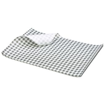 GenWare Gingham Print Greaseproof Paper - Black