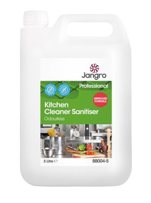 Jangro Professional Odourless Kitchen Cleaner Sanitiser - 5L