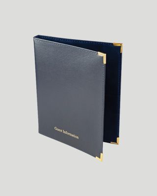 Hotel Guest Information Room Folders - Blue