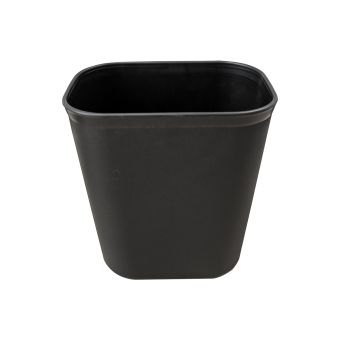Plastic Waste Basket - 12L - Black